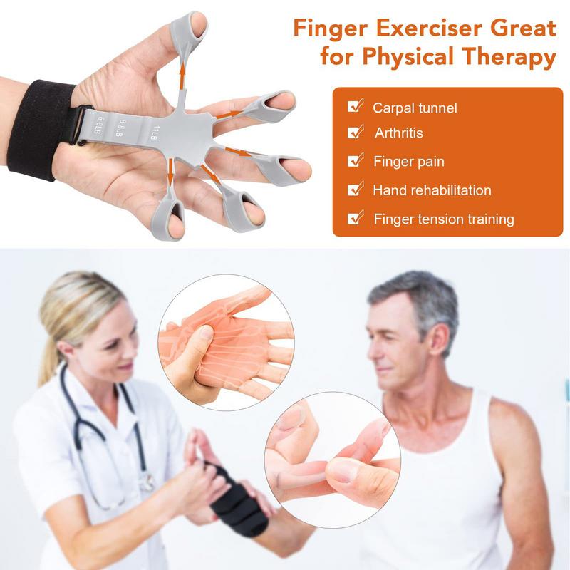 Fingers & Forehand Strengthener | Finger Stretcher and Hand Grip Trainer for Home & Gym Fitness Exercise